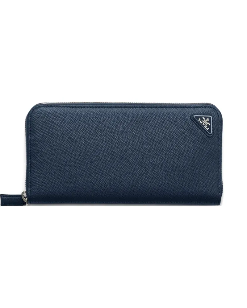 Prada Portemonnaie mit Reißverschluss - Blau Blau