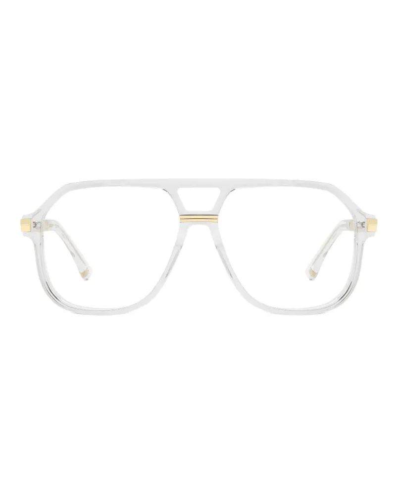 Dsquared2 geometric-frame glasses - Nude Nude