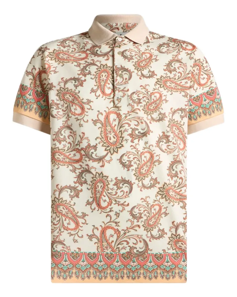 Etro Poloshirt mit platziertem Print - Nude Nude