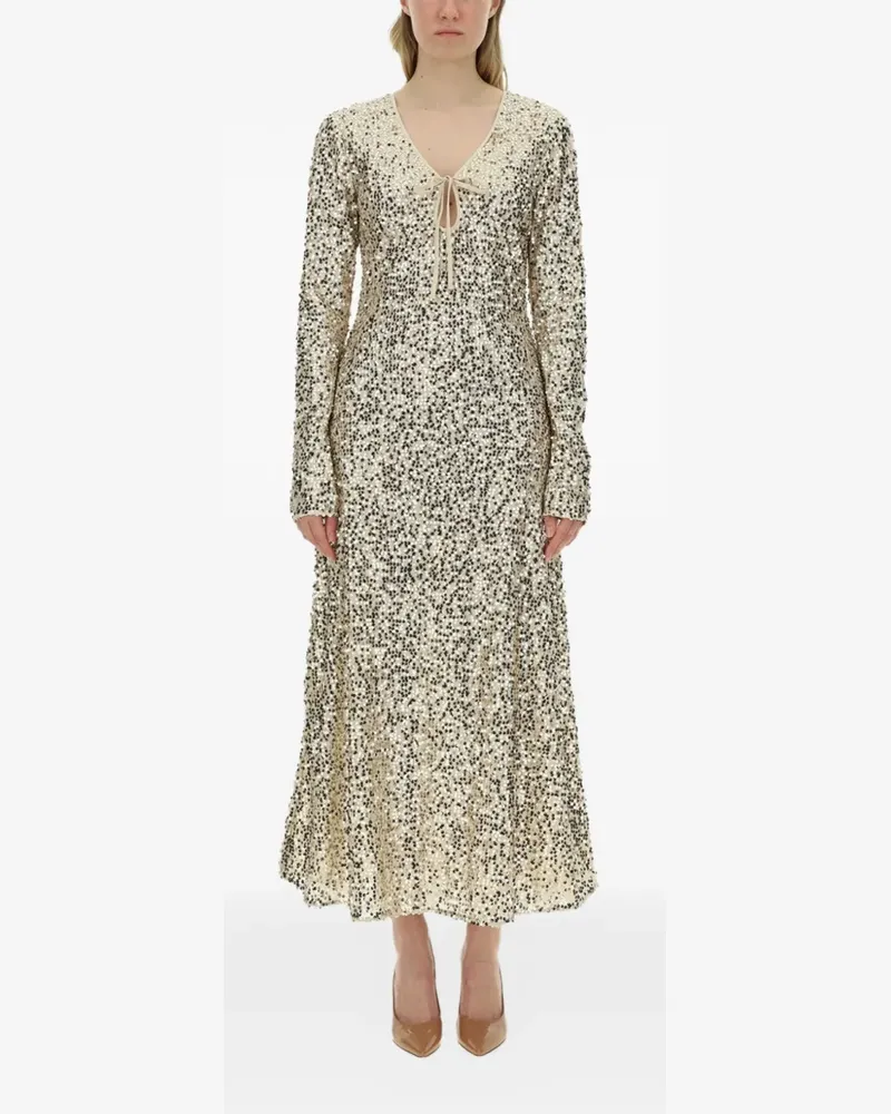 ROTATE Birger Christensen sequined dress - Gold Gold