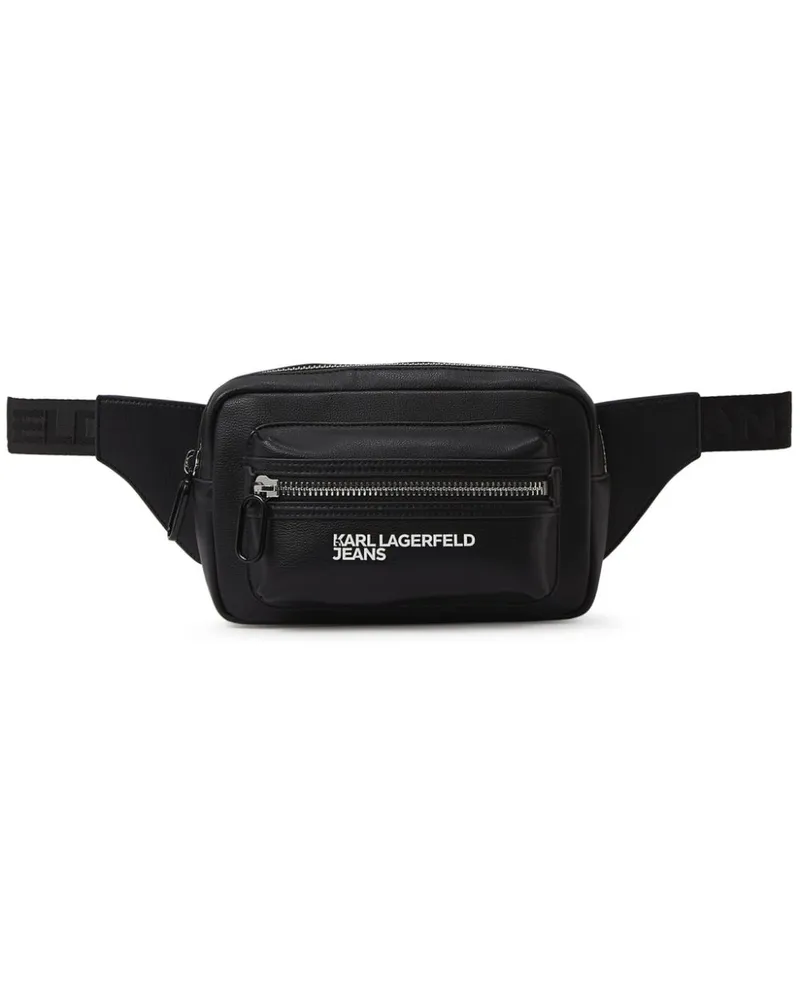 Karl Lagerfeld Gürteltasche aus Faux-Leder - Schwarz Schwarz