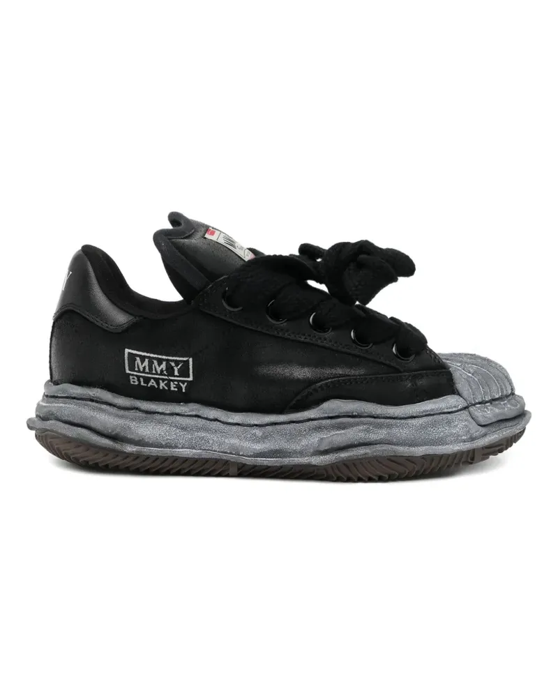 MIHARAYASUHIRO Blakey distorted-sole trainers - Schwarz Schwarz