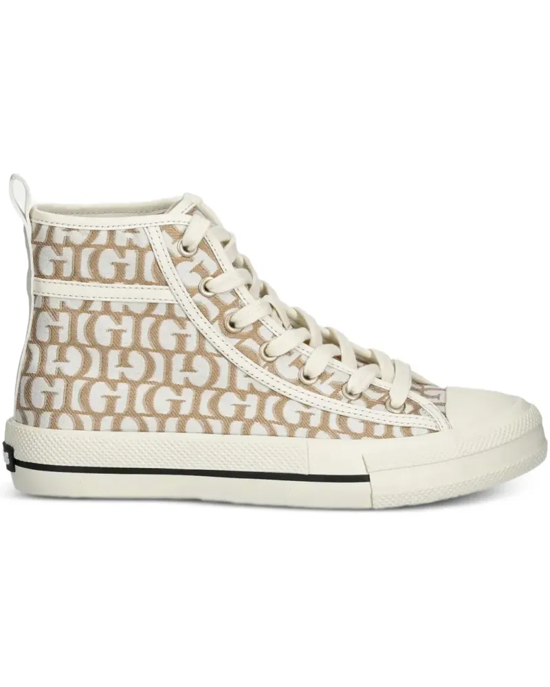 Guess High-Top-Sneakers mit Monogramm - Braun Braun