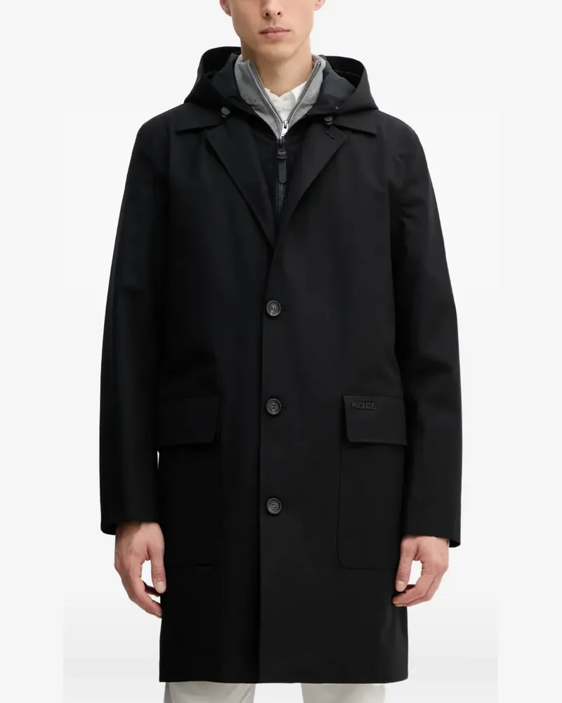 Mackage Mathias hooded pocket coat - Schwarz Schwarz