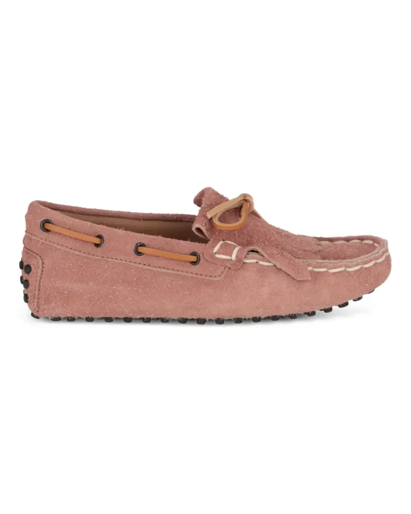 TOD'S fringed Gommino loafers - Rosa Rosa