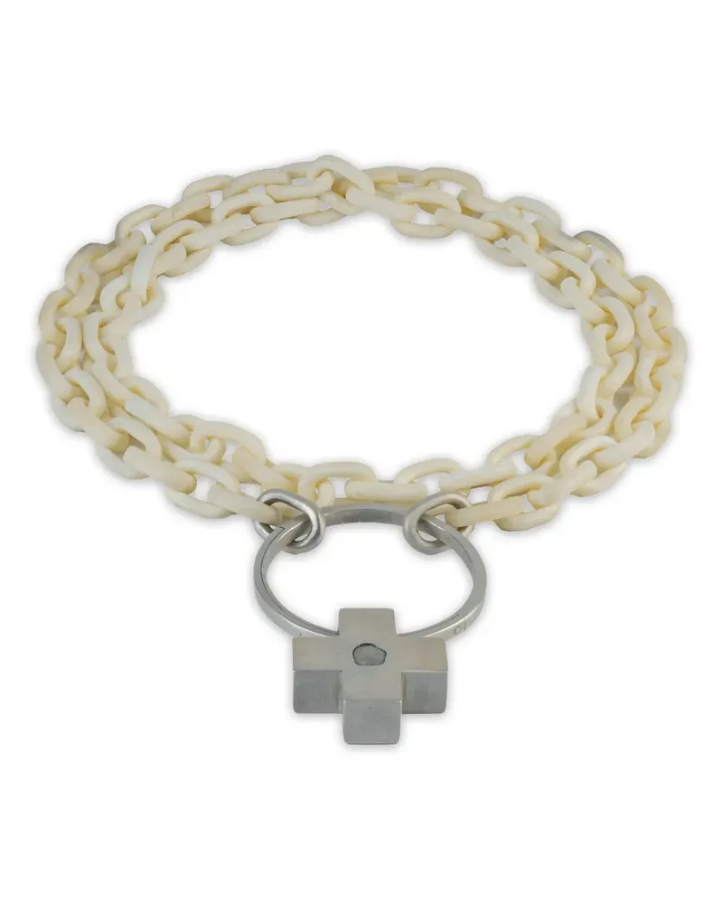 Parts Of Four Halskette aus Sterlingsilber mit Kreuzanhänger Silber