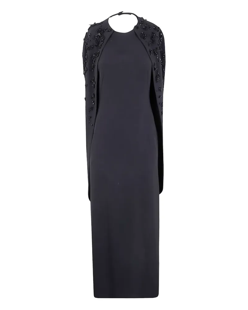Alberta Ferretti bead-embroidery maxi dress - Schwarz Schwarz
