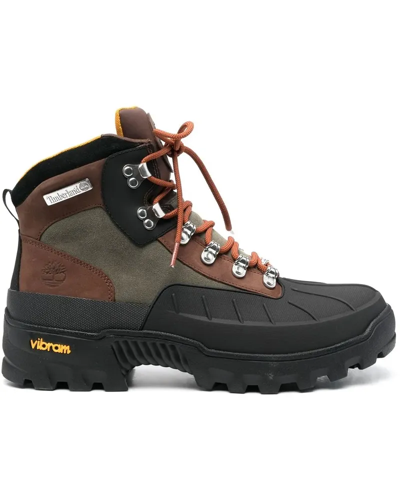 Timberland Schnürstiefel mit Kontrasteinsätzen - Grün Grün
