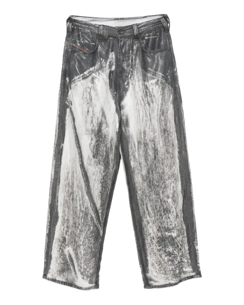 Diesel 1997 D-Enim-M logo-patch trousers - Grau Grau