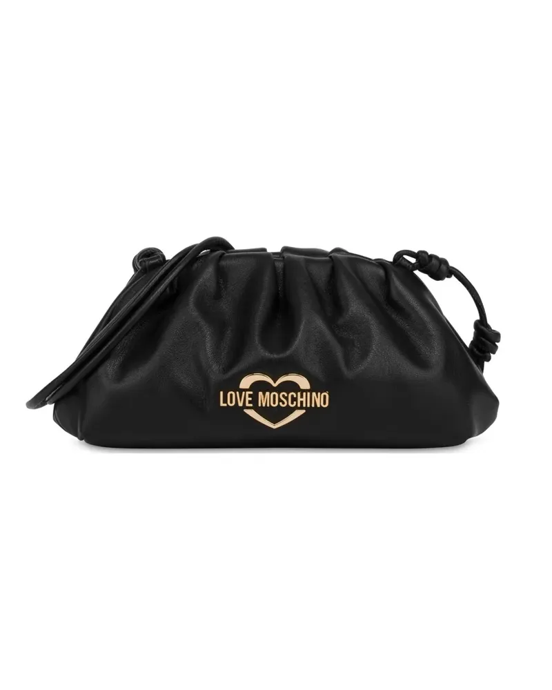 Moschino Umhängetasche mit Logo-Schild - Schwarz Schwarz