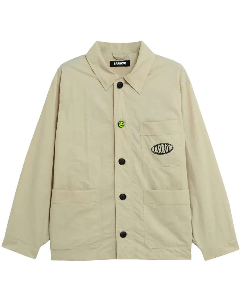 BARROW Hemdjacke mit Logo - Nude Nude