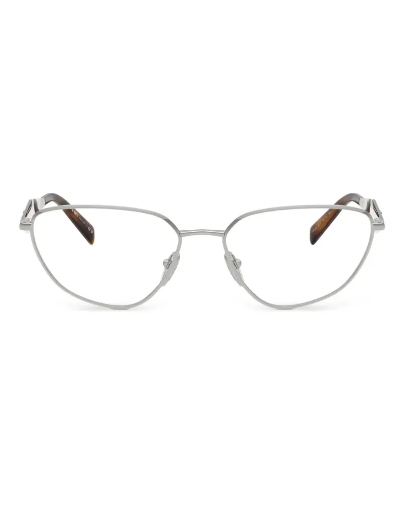 Prada cat-eye frame glasses - Silber Silber