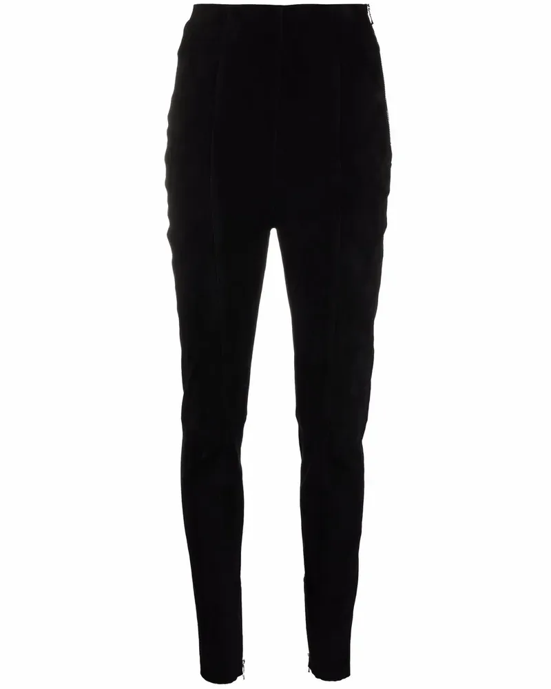 Balmain Hose mit hohem Bund - Schwarz Schwarz