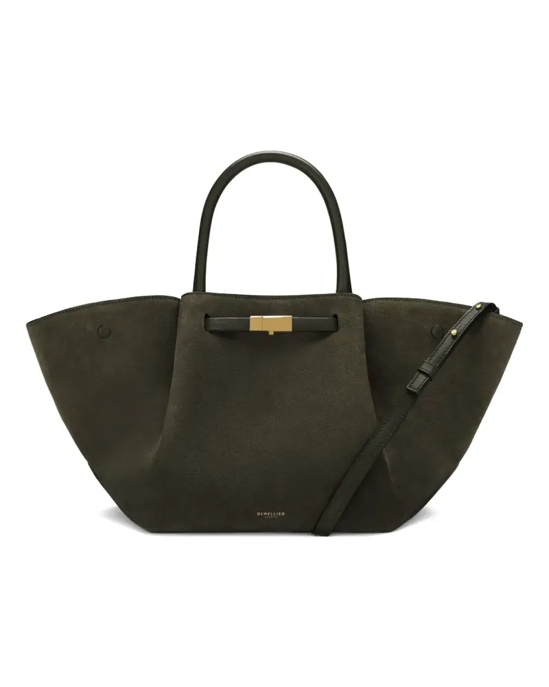 DeMELLIER The Midi New York Tote Bag aus Wildleder - Grün Grün