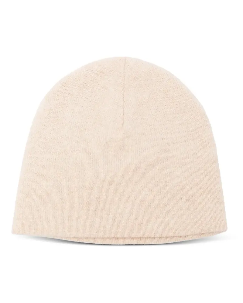 ASPESI Beanie aua Schurwollgemisch - Nude Nude
