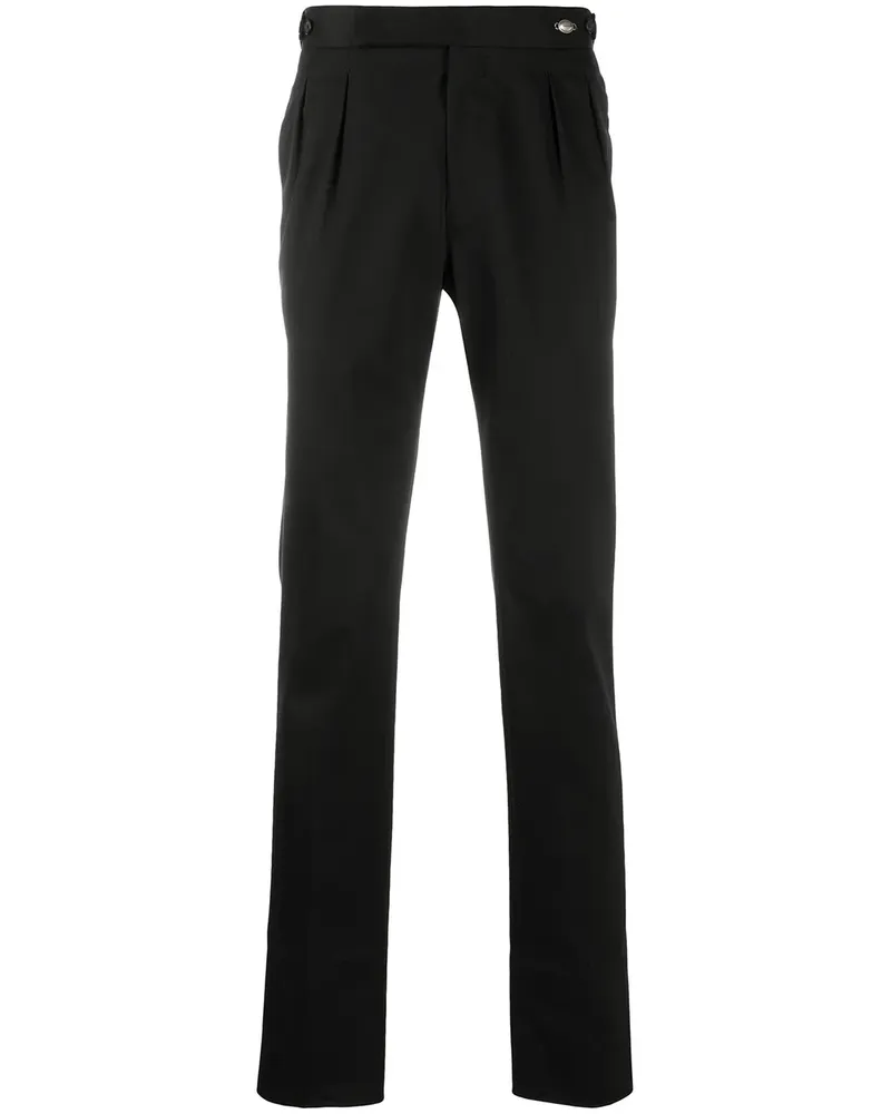 Tagliatore Hose mit Bundfalten - Schwarz Schwarz