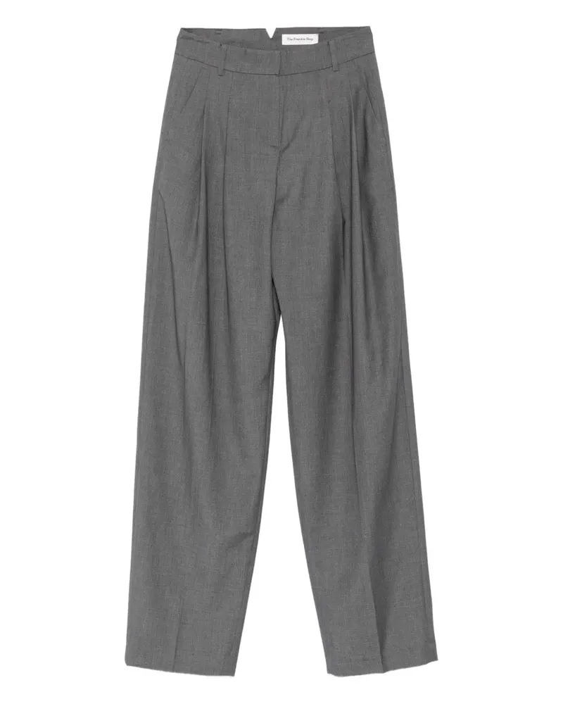 FRANKIE Shop Gelso Hose mit Falten - Grau Grau
