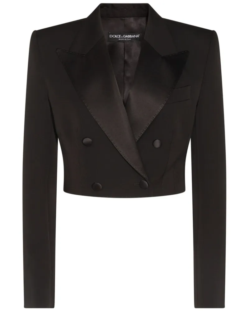 Dolce & Gabbana Cropped-Blazer - Schwarz Schwarz