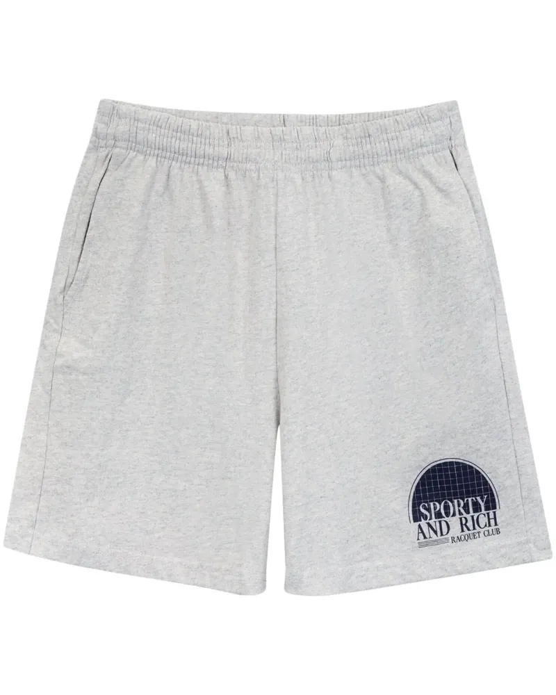 SPORTY & RICH Racquet Club Shorts - Grau Grau