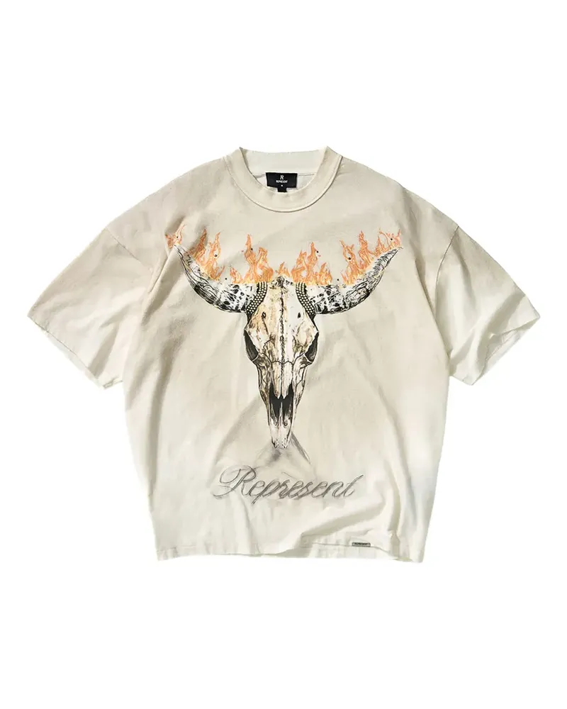 REPRESENT British Cowboys graphic T-shirt - Nude Nude