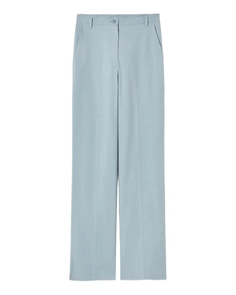 Claudie Pierlot Gerade Hose mit Knopf - Blau Blau