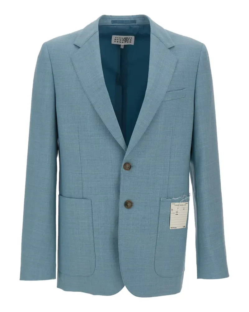 Maison Margiela notched-lapel blazer - Blau Blau