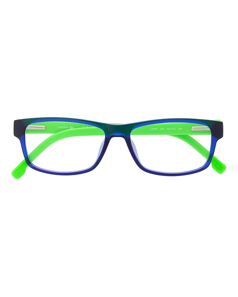 Lacoste Brille mit eckigem Gestell - Blau Blau