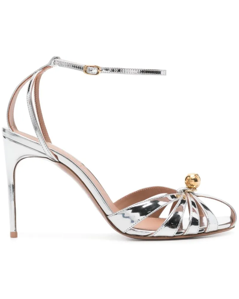 Philosophy Di Lorenzo Serafini x Malone Souliers Azzura Sandalen 110mm Silber