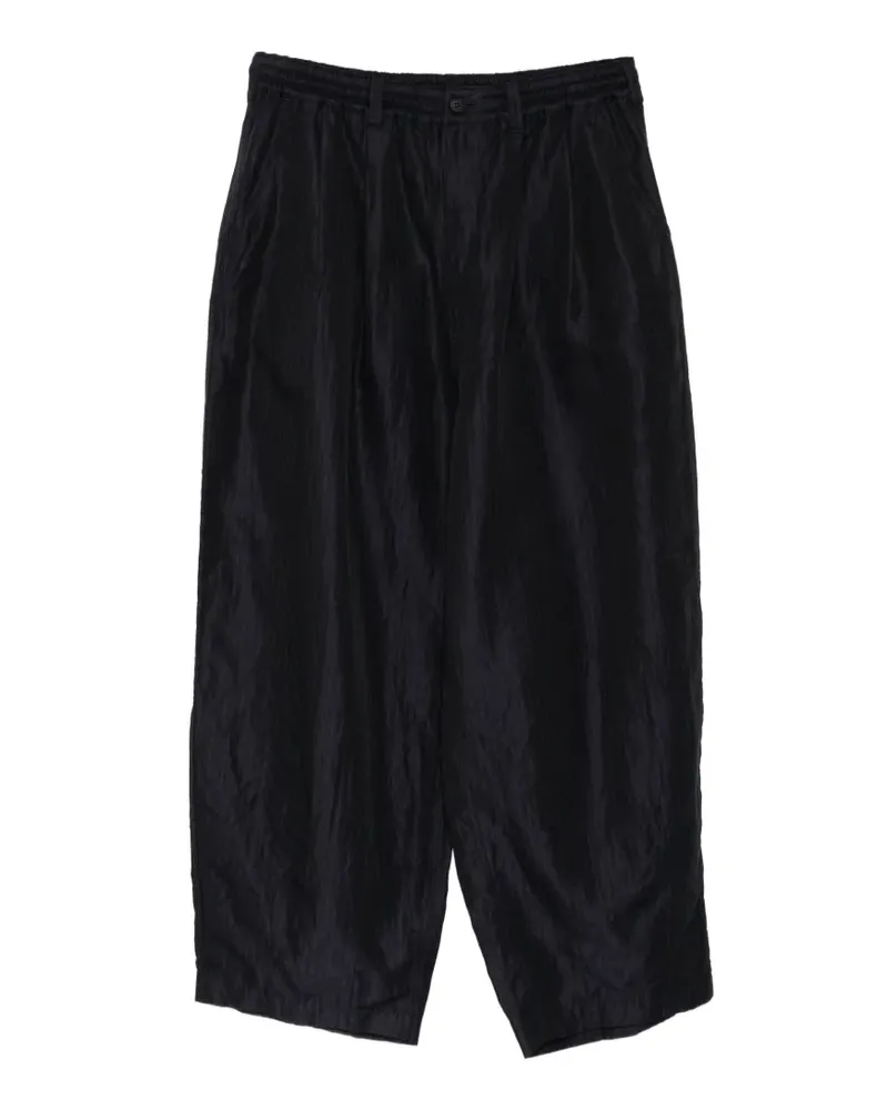 Comme des Garçons Hose in Knitteroptik mit Nadelstreifen - Blau Blau
