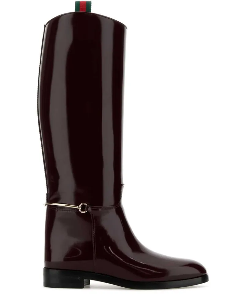 Gucci Horsebit Stiefel - Rot Rot