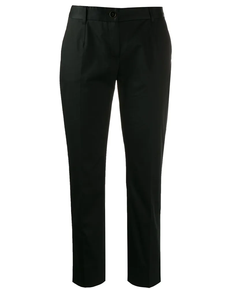 Dolce & Gabbana Klassische Cropped-Hose - Schwarz Schwarz