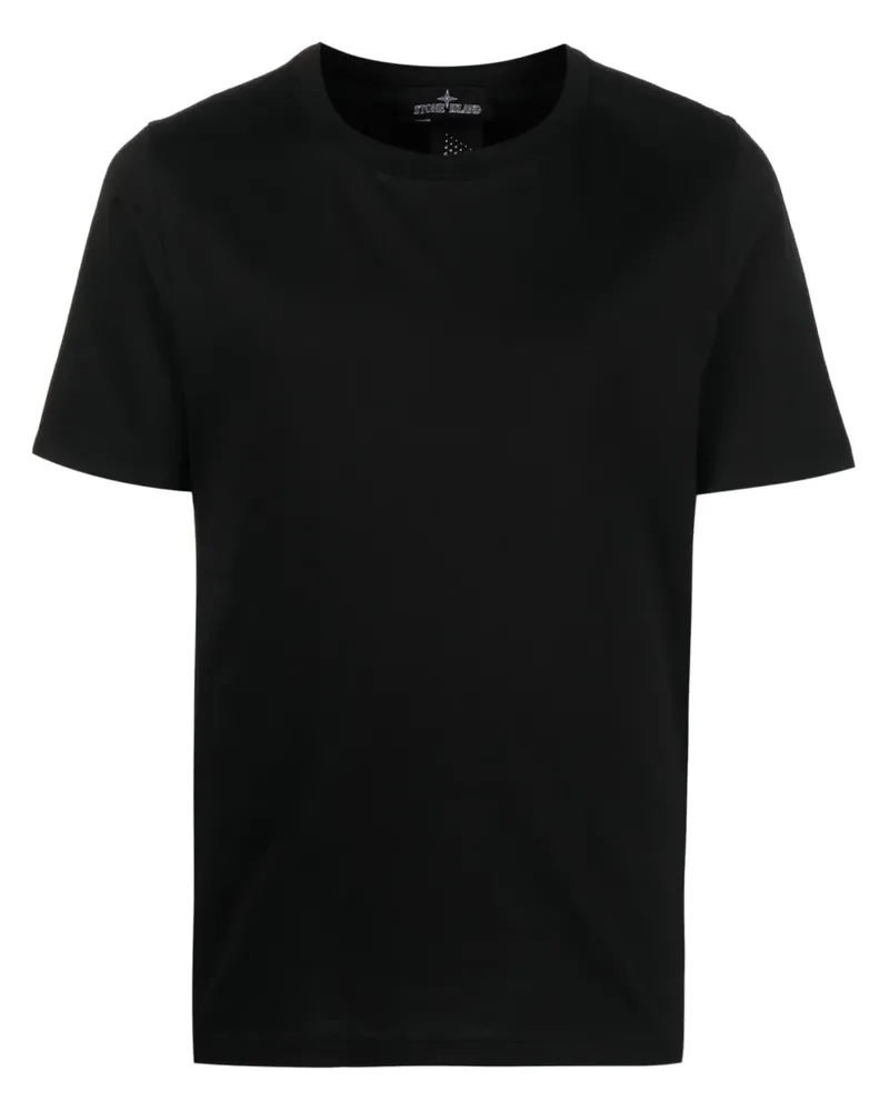 Stone Island T-Shirt mit grafischem Print - Schwarz Schwarz