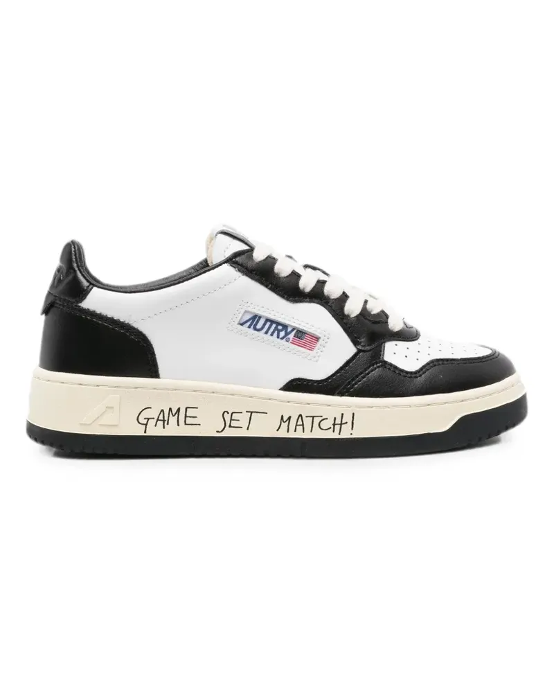 AUTRY Medalist Low calf leather sneakers - Schwarz Schwarz