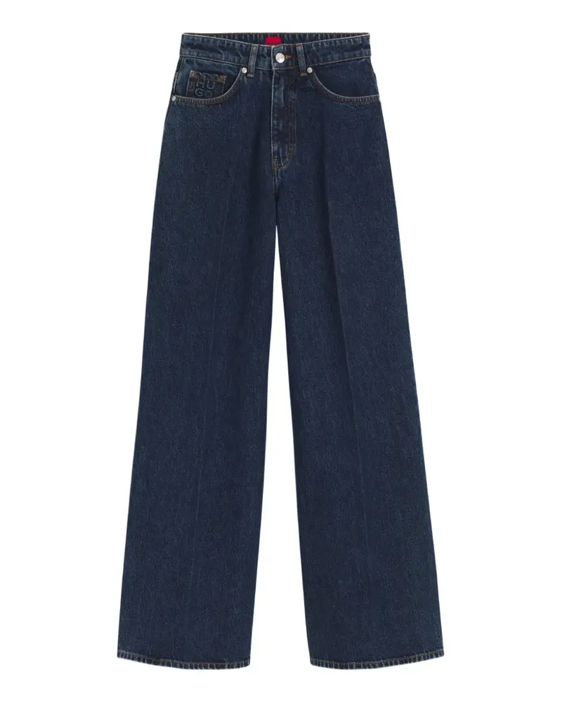 HUGO BOSS Jeans mit weitem Bein - Blau Blau