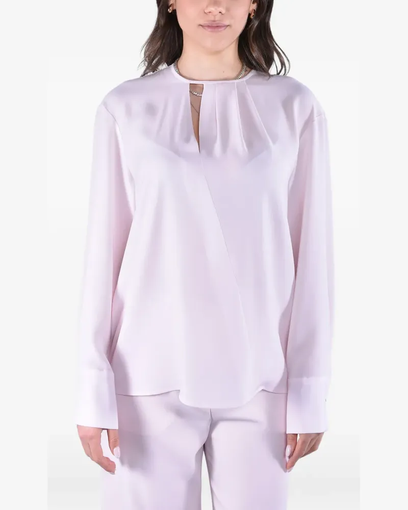 Max Mara Bluse mit Cut-Outs - Rosa Rosa