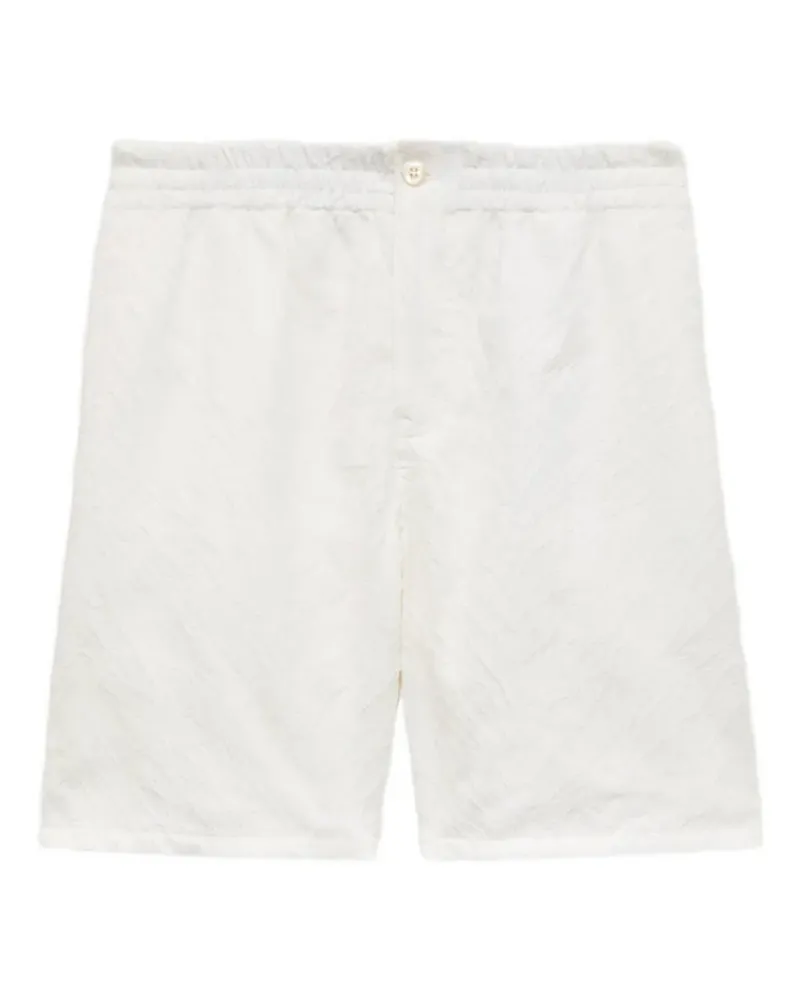 Kenzo Tiger textured shorts - Weiß Weiß