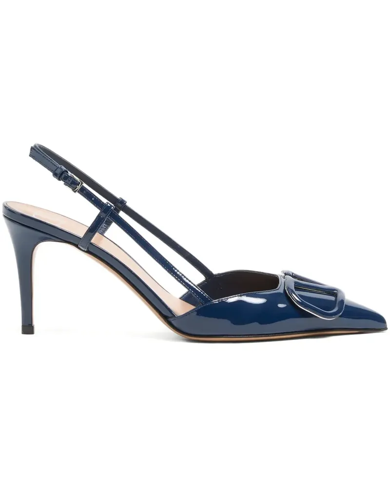 Valentino Garavani VLogo signature patent leather pumps - Blau Blau