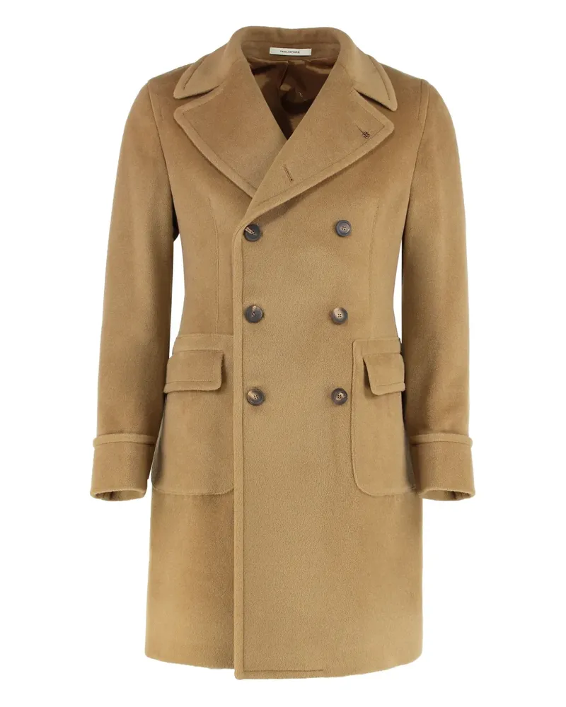 Tagliatore double-breasted flap-pocket peacoat - Braun Braun