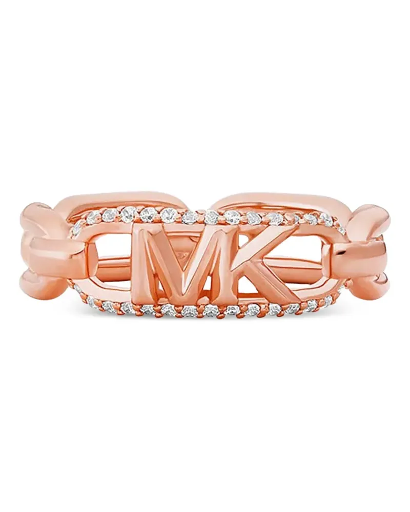 Michael Kors crystal-embellished chain ring - Rosa Rosa