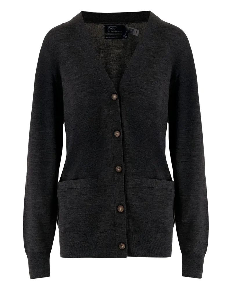 Ralph Lauren Geknöpfter Cardigan mit aufgesetzten Taschen - Grau Grau
