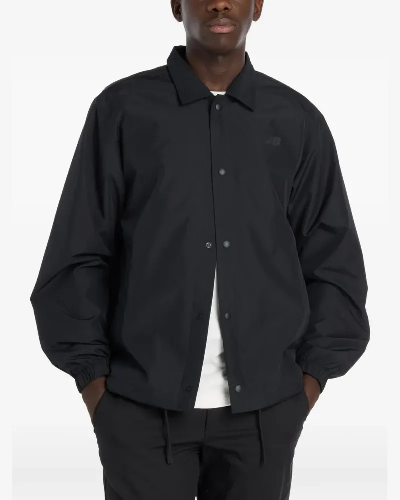 New Balance logo-detail jacket - Schwarz Schwarz