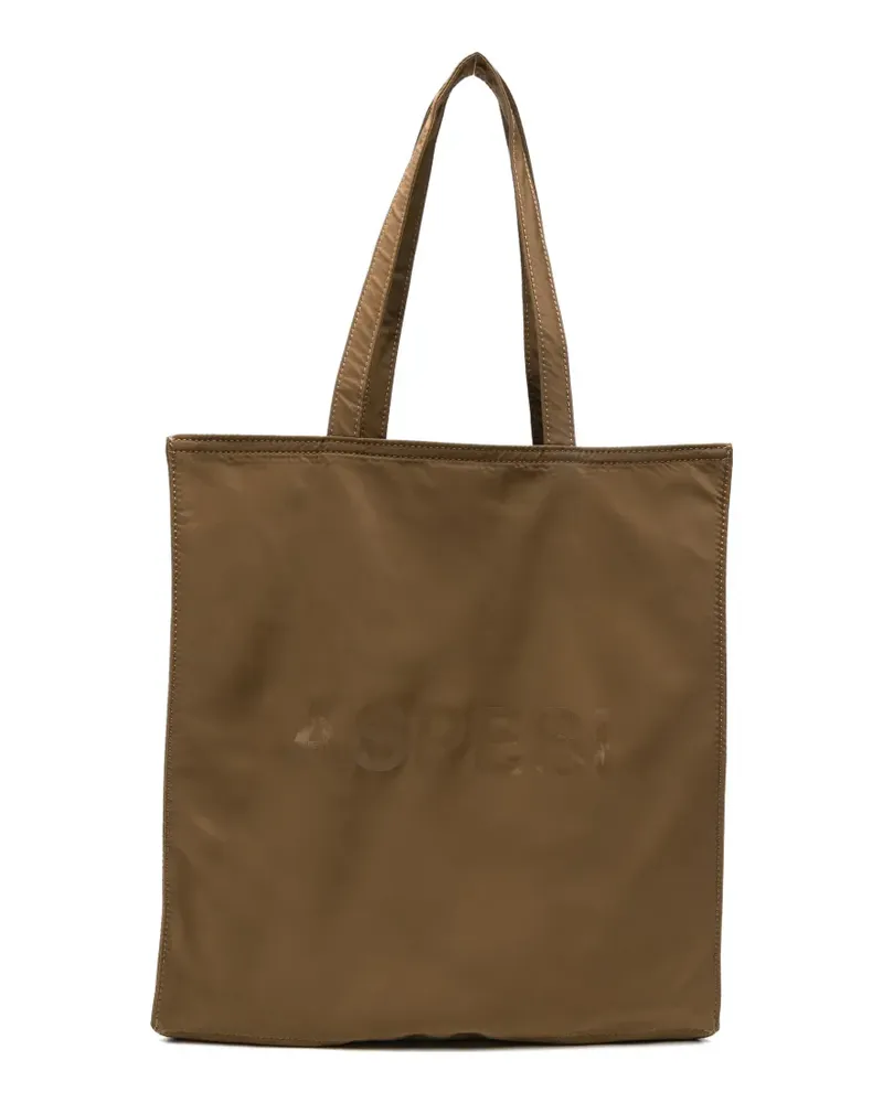ASPESI logo shoulder bag - Braun Braun