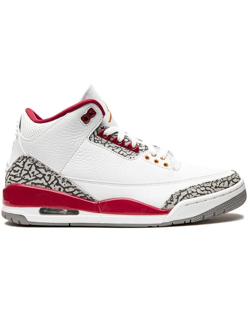 Jordan Air  3 Cardinal Red Sneakers - Weiß Weiß