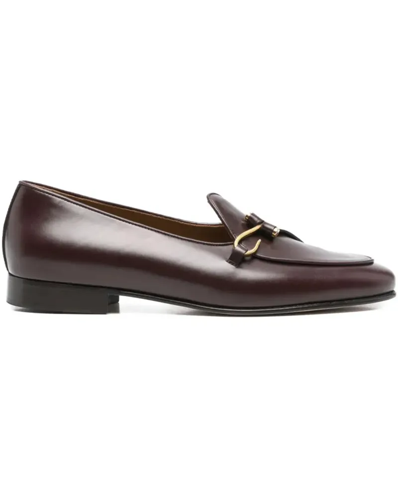 Edhèn Milano Loafer aus Wildleder mit Metallschnalle - Braun Braun