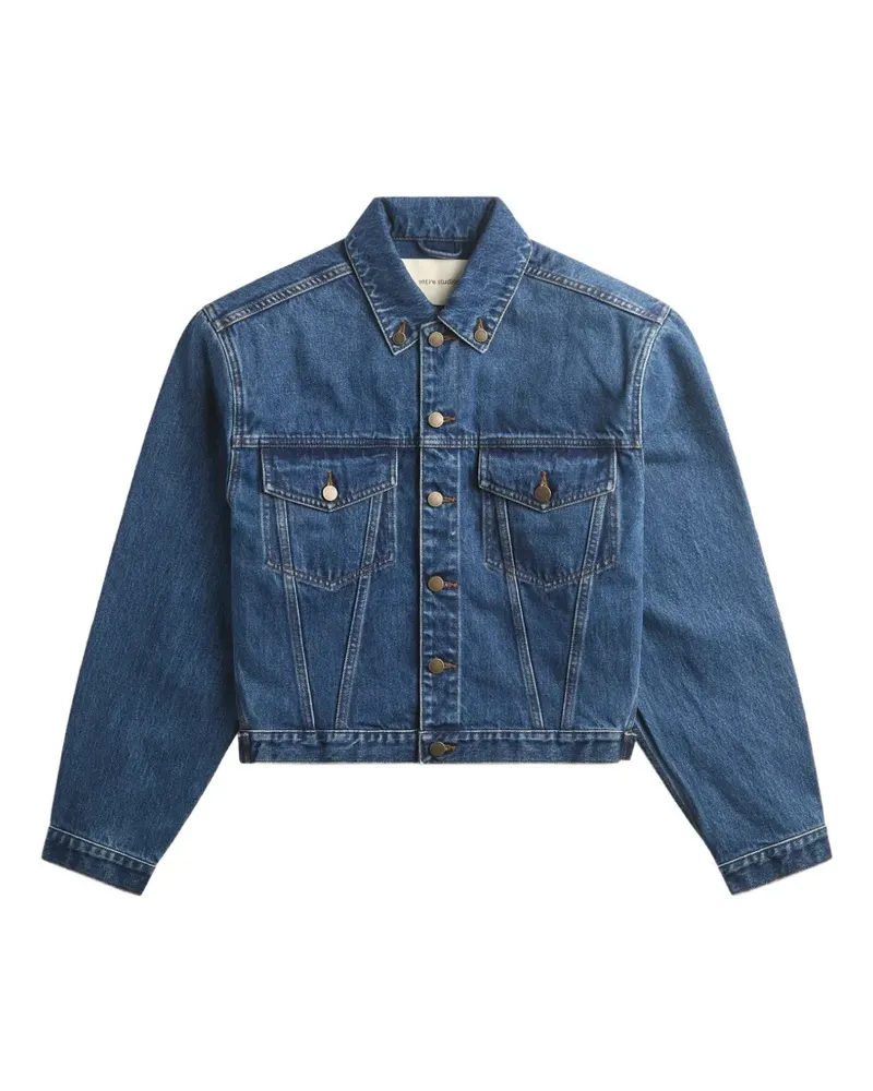 Entire Studios washed-finish denim jacket - Blau Blau