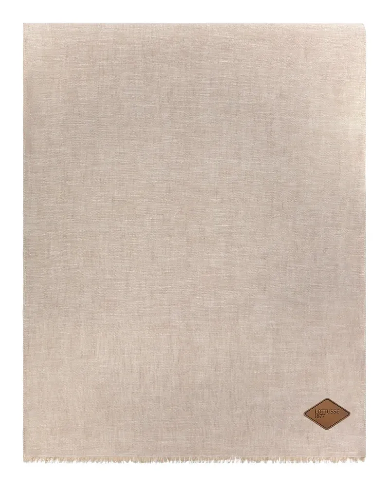 Lottusse Leinenschal mit Fransen - Nude Nude