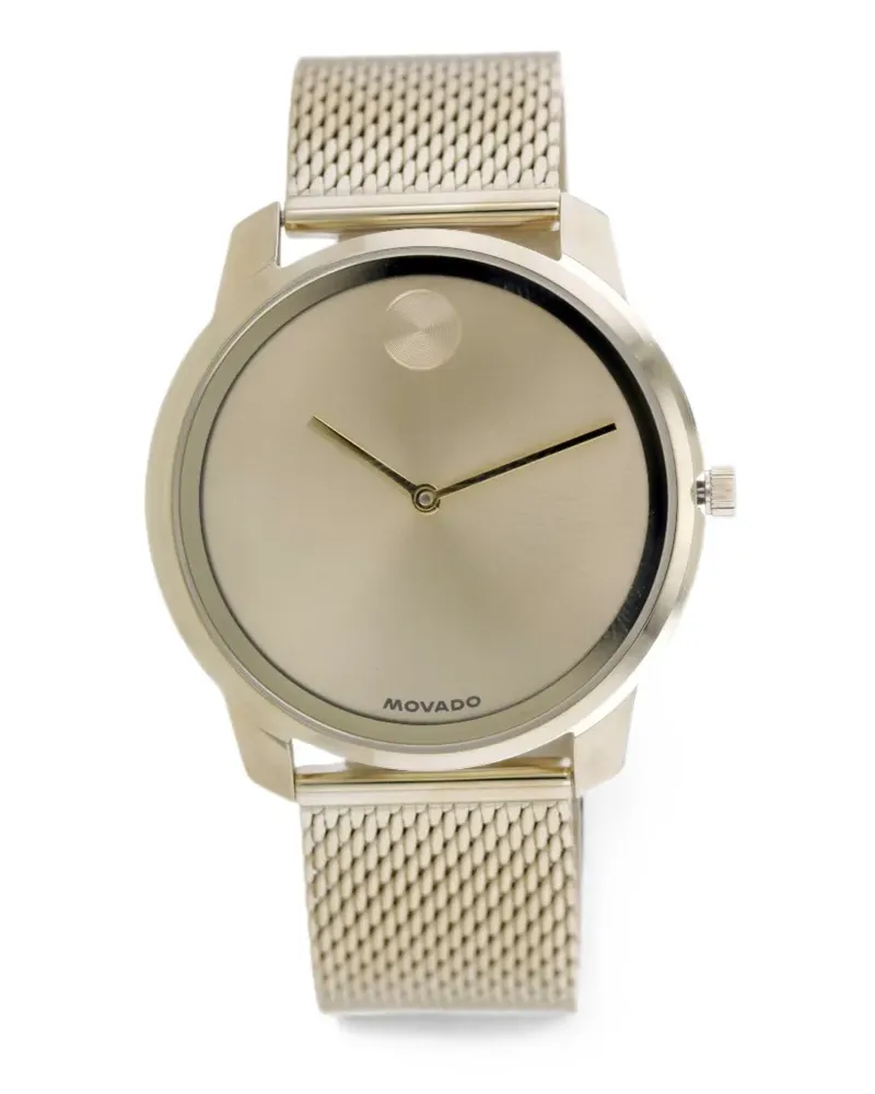 Movado BOLD mesh-strap 45mm watch - Gold Gold
