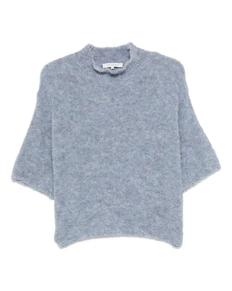 Antonelli Firenze Kurzärmeliger Pullover - Blau Blau