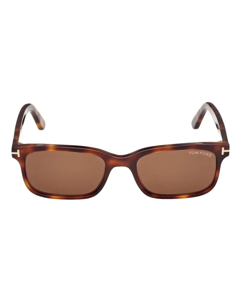 Tom Ford Sonnenbrille mit eckigem Gestell - Braun Braun