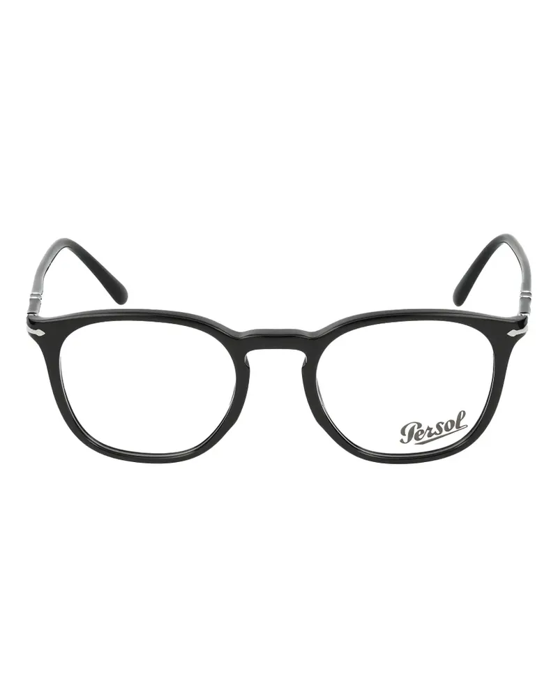 Persol round-frame glasses - Schwarz Schwarz